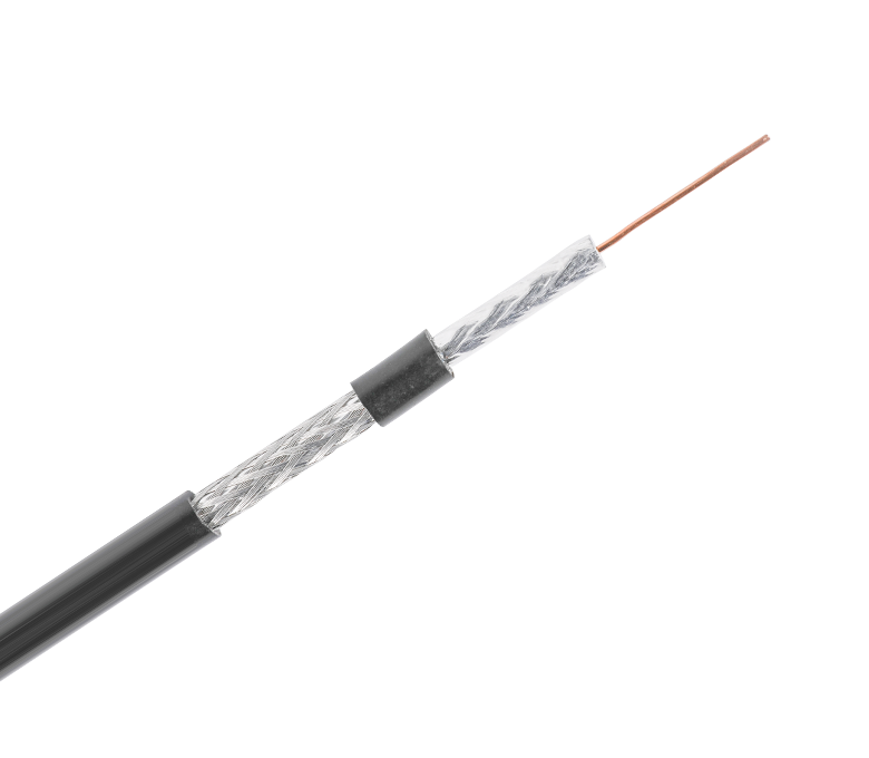 Cáp đồng trục tiêu chuẩn RG6 Series 75 Ohm—Băng đơn & dây bện