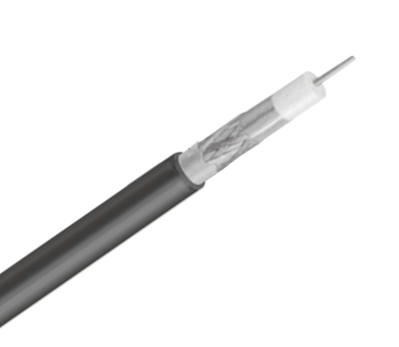 Cáp đồng trục lá chắn tiêu chuẩn RG59 sê-ri 75 Ohm—Băng đơn & dây bện bằng thạch